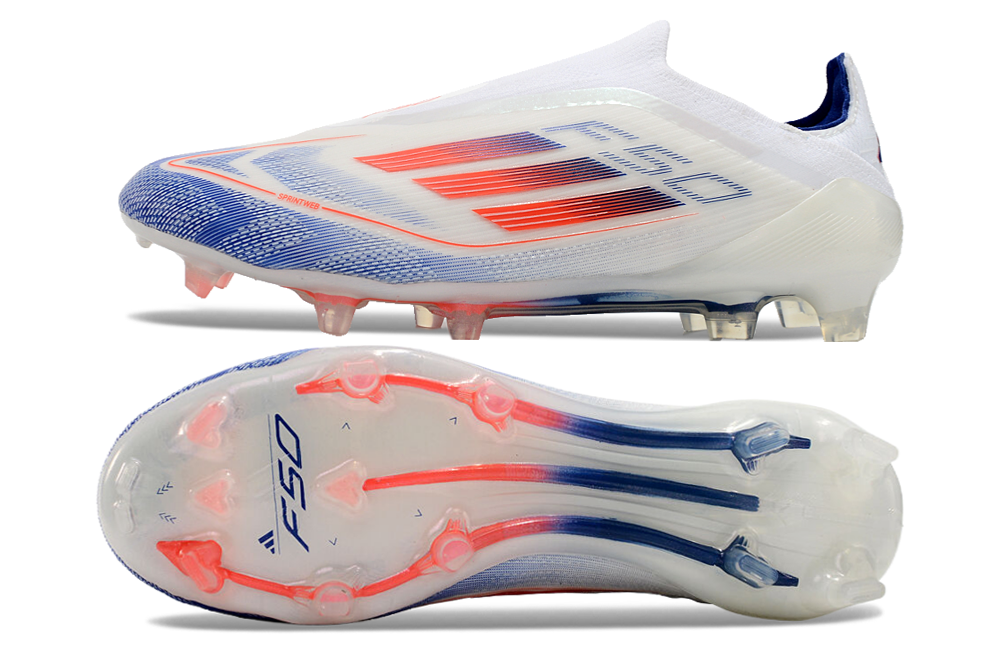 Adidas F50 Elite Branca e Azul FG - Image 2